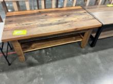 RECLAIMED WOOD COFFEE TABLE 42X22X18IN
