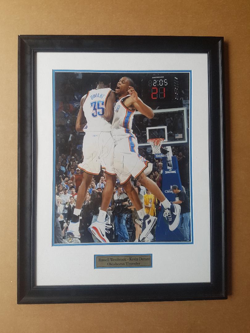 Kevin Durant & Russel Westbrook Signed Photo 16 x 20