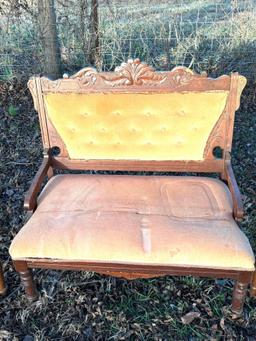 Victorian Child's Couch with Two Chairs (Pickup Only)