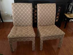 Two Upholstered Chairs - Like New (pickup only)(Matches Chairs in Lot 271)