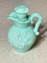 Vintage Avon Jade Milkglass Powder Decanter