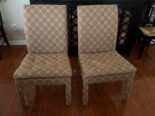 Two Upholstered Chairs - Like New (Matches Chairs in Lot 271)