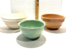 Three Vintage Mixing Bowls