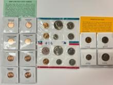 LOT OF MINT SET, PRROF COINS AND LINCOLN CENT SERIES