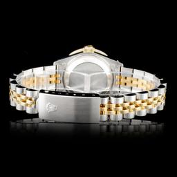 Rolex YG/SS DateJust Diamond Ladies Watch