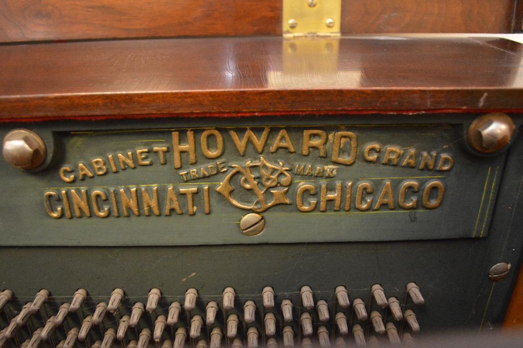 Howard Cabinet Grand Upright Piano W/ Walnut Case