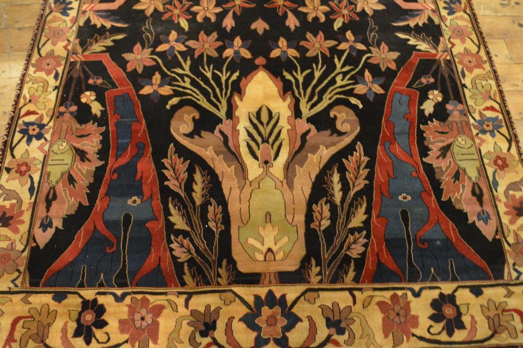Bijar Pattern Designer Hand Made Carpet, 6' X 10', Indo-persian