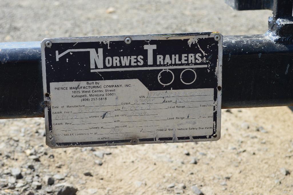 Sturdi-Saw-II Walk Behind Cement Saw w/ 1991 NorthWest Trailer 9'9" Tilt Deck Trailer