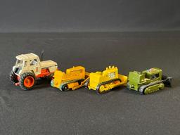 (4)Vintage Diecast tractor toys