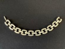 Heavy Sterling Silver Link Bracelet