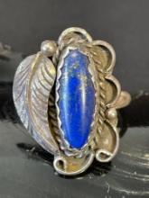 Lapis and Sterling Ring