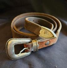 Western belt and Silver buckle Size 36