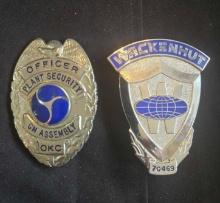 Lot of 2 Officer Badges