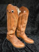 Men's Olathe western style leather boots, 15" tops