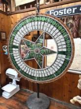 Large Antique Gambling Wheel