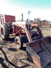 Case 830 diesel tractor with Farmhand loader