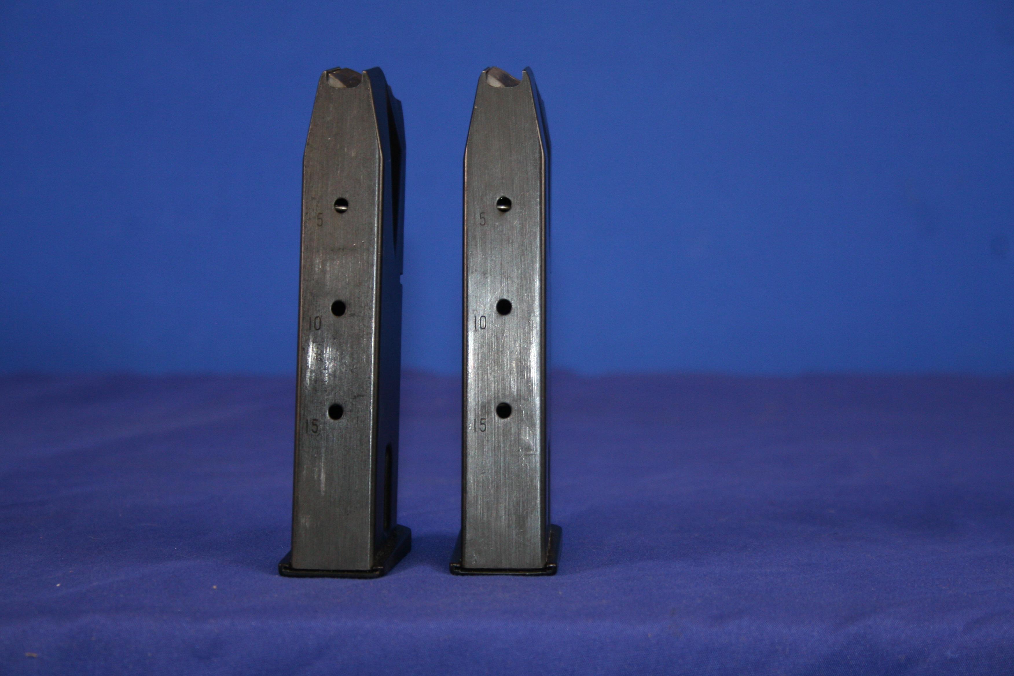 Two Beretta 92FS 15-round magazines. Not Legal for California.