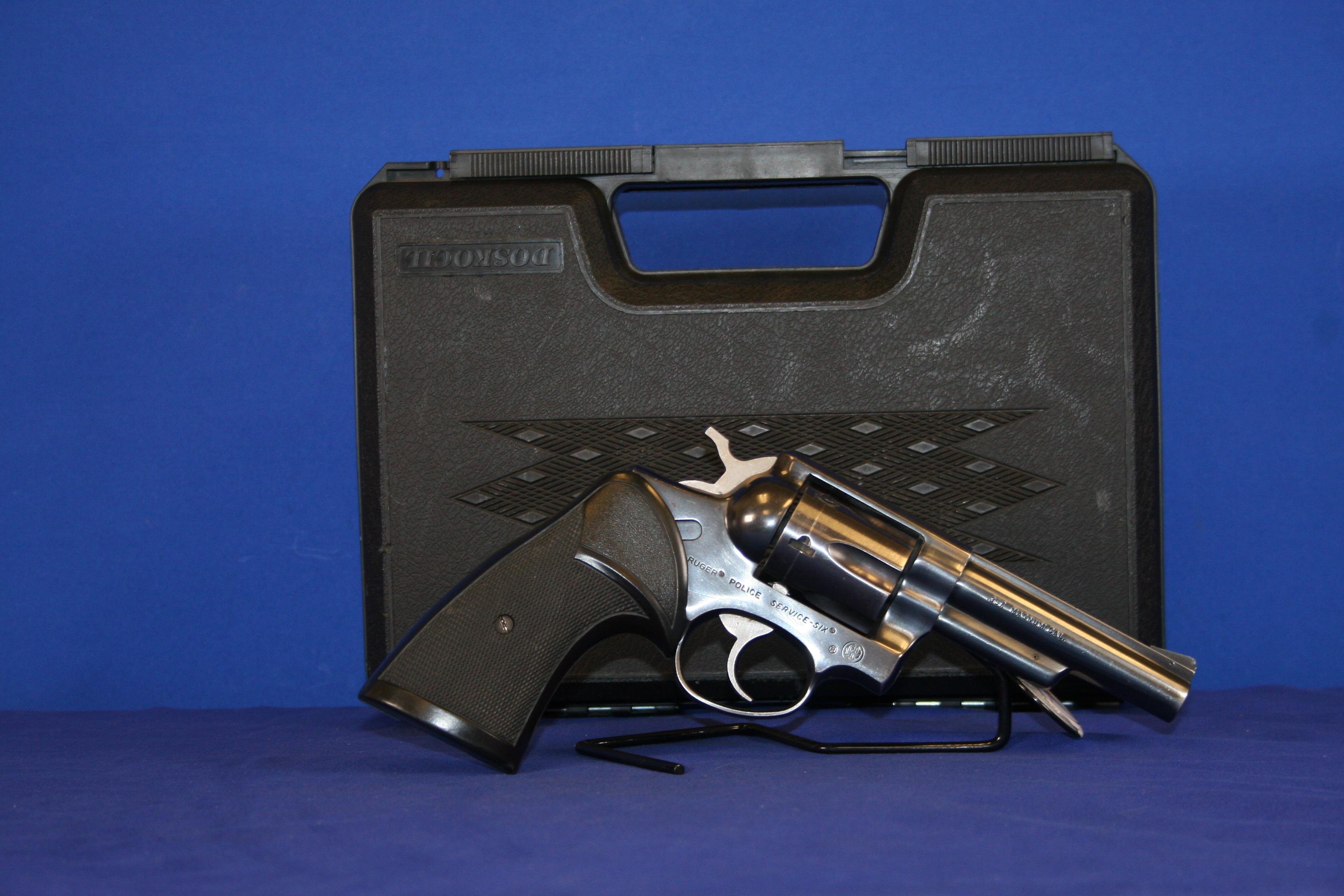 Ruger Police Service-Six 357, Revolver, 4" Barrel.  SN# 15614075. Not For Sale in California.