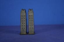Two 15-Round Glock 19 Magazines. Not for Sale in California.