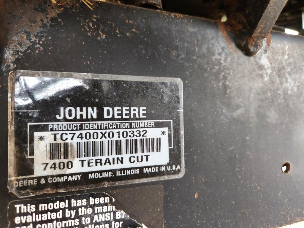 2008 John Deere 7400 Terain Cut 72" Lawn Mower