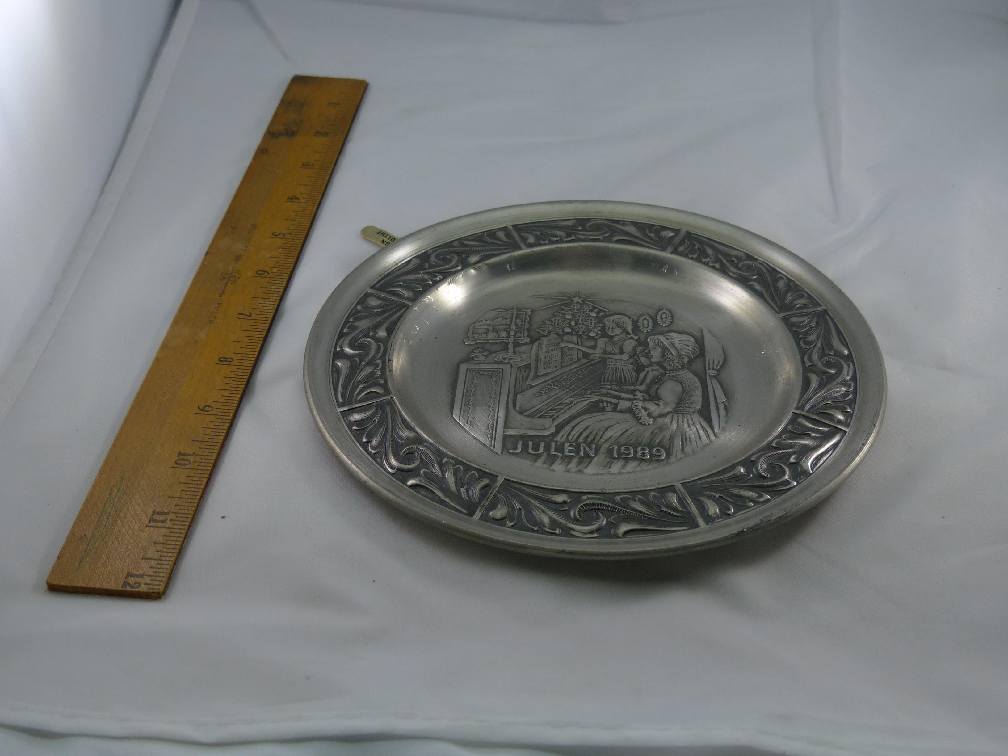 Collectable Julen Pewter Plates