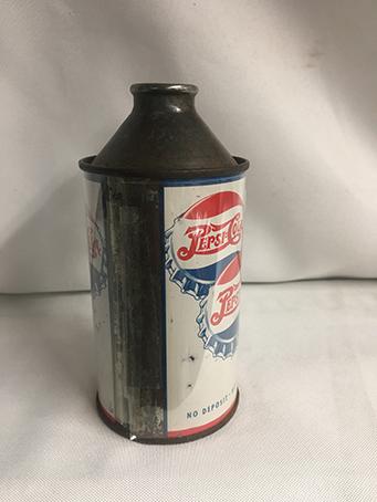 Very Rare 1948 Pepsi Cola, Double Dot 12 ounce cone top can