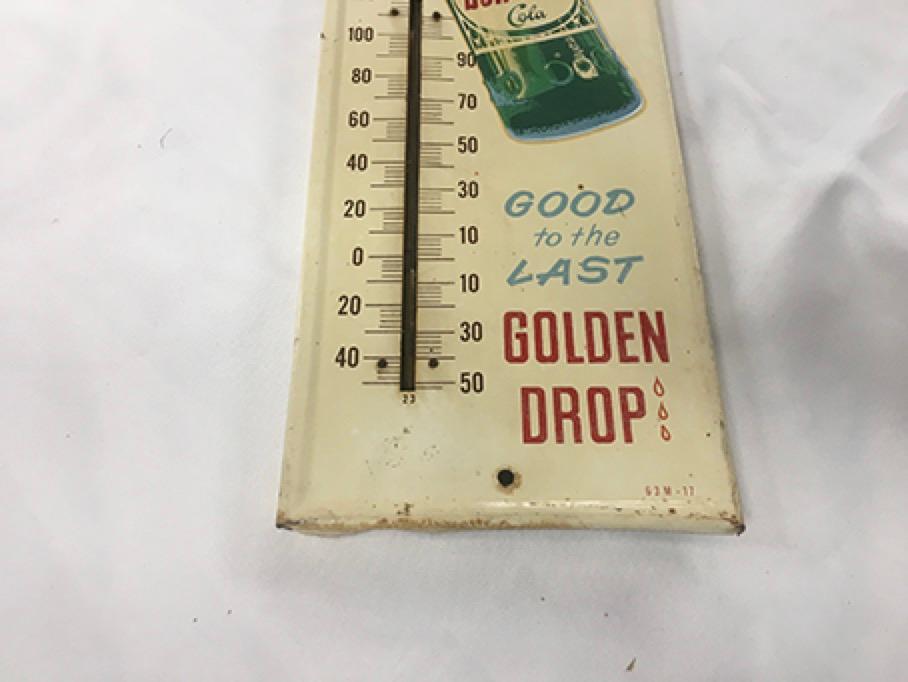 7  x 27 in. Vintage (63M-17) Sun-Drop Thermometer, Green Back