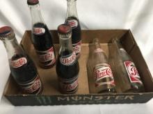 (6) Pepsi Cola Single Dot Bottles