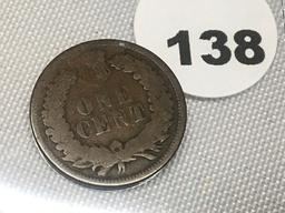 1875 Indian cent G