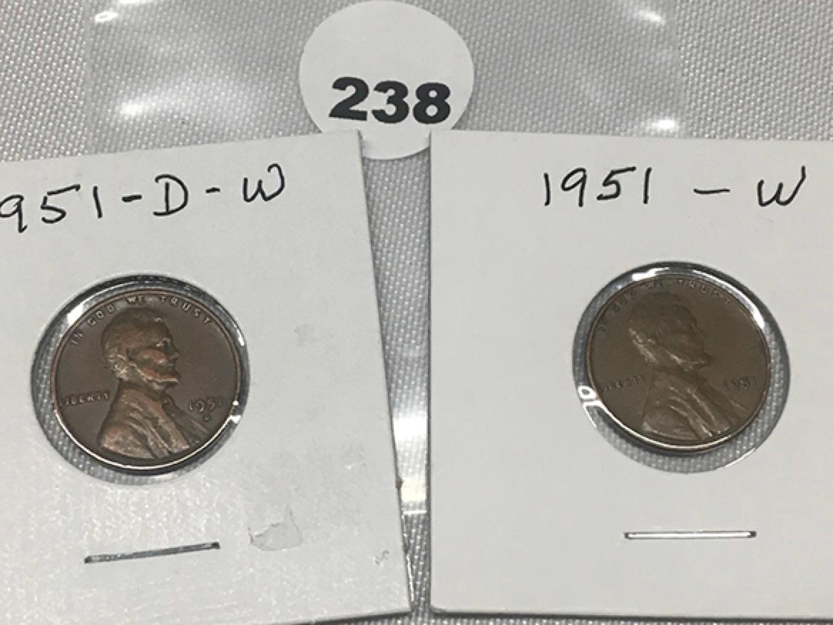 1951 & 1951-D Lincoln Cent