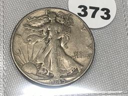 1945 Walking Liberty Half dollar