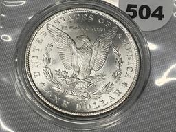 1884-CC Morgan Dollar BU, Capsolated