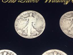 1916-1947 Walking Liberty Half Dollar Collection In Case, Includes 16-D, 21