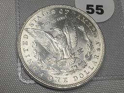 1887 Morgan Dollar, AU +
