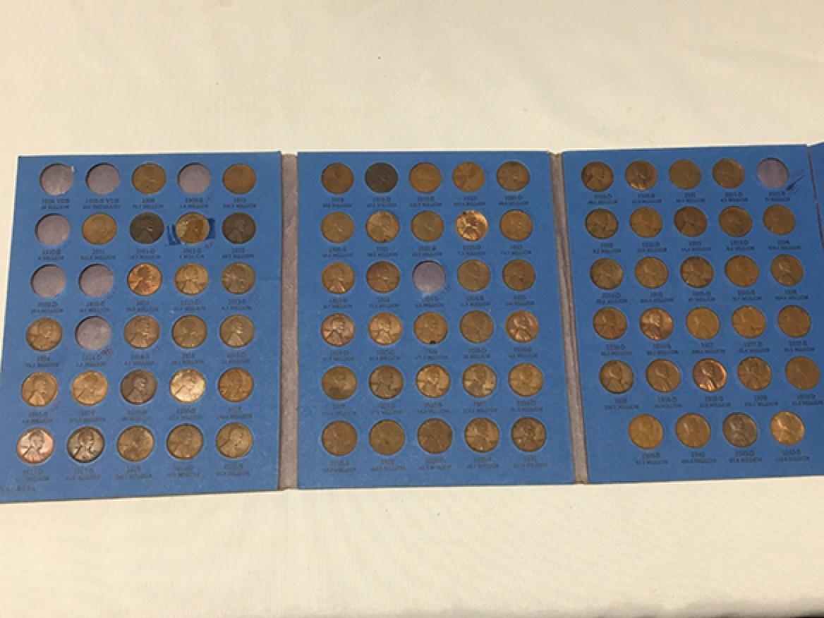 Partial 1909-1940 Lincoln Cent Book
