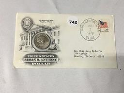 1979 Susan B. Anthony Dollar, First Day Issue