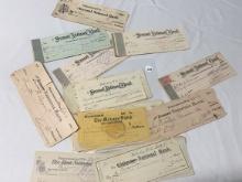 Parkersburg West. VA Late 1800's early 1900's Bank Receipts