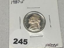 1987-S Jefferson Proof Nickel