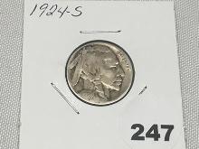 1924-S Buffalo Nickel