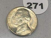 1945-S Silver Jefferson Nickel (BU)