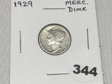 1929  Mercury Dime