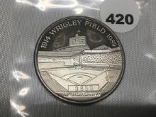 1914-1989 Wrigley Field 75 years, 1 oz .999 Fine Silver Proof