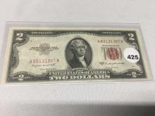 1953 B $2 USN Red seal