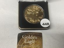 2014 24kt Gold Plated Silver Eagle