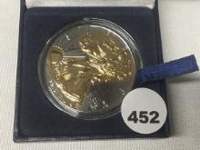 2010 24kt Gold Plated Silver Eagle