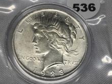 1923 Peace Dollar, Capsulated