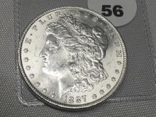 1887 Morgan Dollar, AU