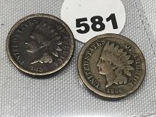 1859, 1860 Indian Head Cents