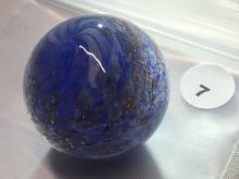 Lutz Style Blue & White 1 7/8 in. Marble