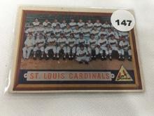 1957 Topps #243, St Louis Cardinals
